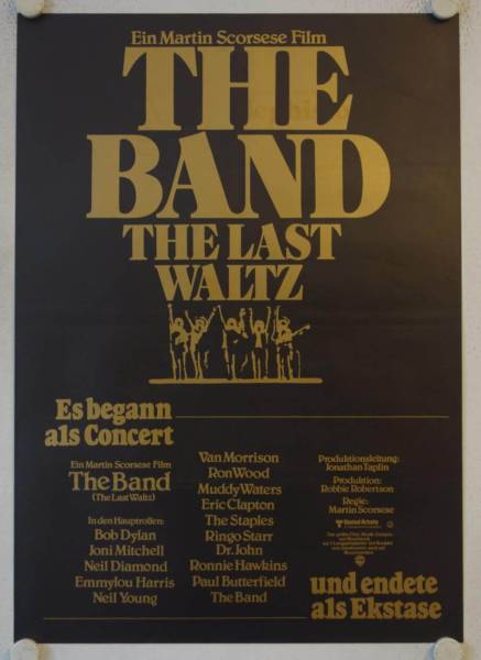 The Last Waltz original release german movie poster